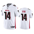 Men’s Atlanta Falcons #14 Damiere Byrd Nike White Vapor Limited Jersey