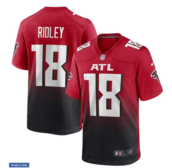 Men’s Atlanta Falcons #18 Calvin Ridley Nike Red 2nd Alternate Game Jersey