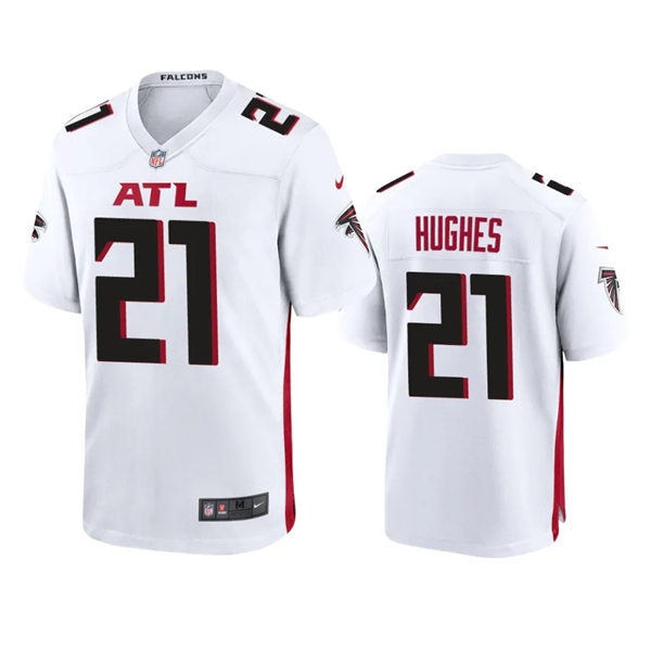 Men’s Atlanta Falcons #21 Mike Hughes Nike White Vapor Limited Jersey(2)