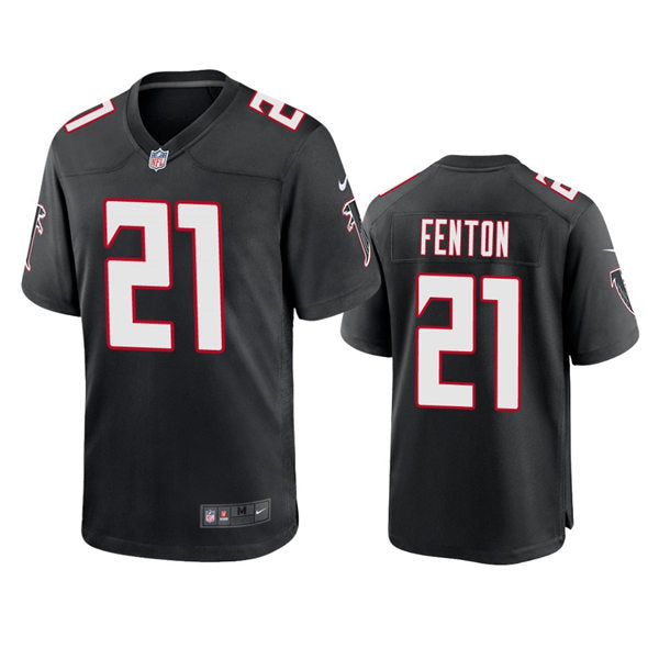 Men’s Atlanta Falcons #21 Rashad Fenton Nike Black Retro Jersey