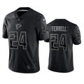 Men’s Atlanta Falcons #24 A.J. Terrell Black Rflctv Limited Jersey