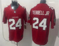 Men’s Atlanta Falcons #24 A.J. Terrell Jr Nike 2026 Red Alternate Vapor F.U.S.E. Limited Jersey