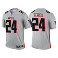 Men’s Atlanta Falcons #24 A.J. Terrell Nike Grey Inverted Legend Jersey
