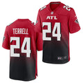 Men’s Atlanta Falcons #24 A.J. Terrell Nike Red 2nd Alternate Game Jersey