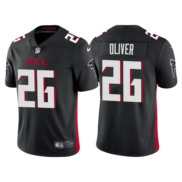 Men’s Atlanta Falcons #26 Isaiah Oliver Nike Black Vapor Limited Jersey