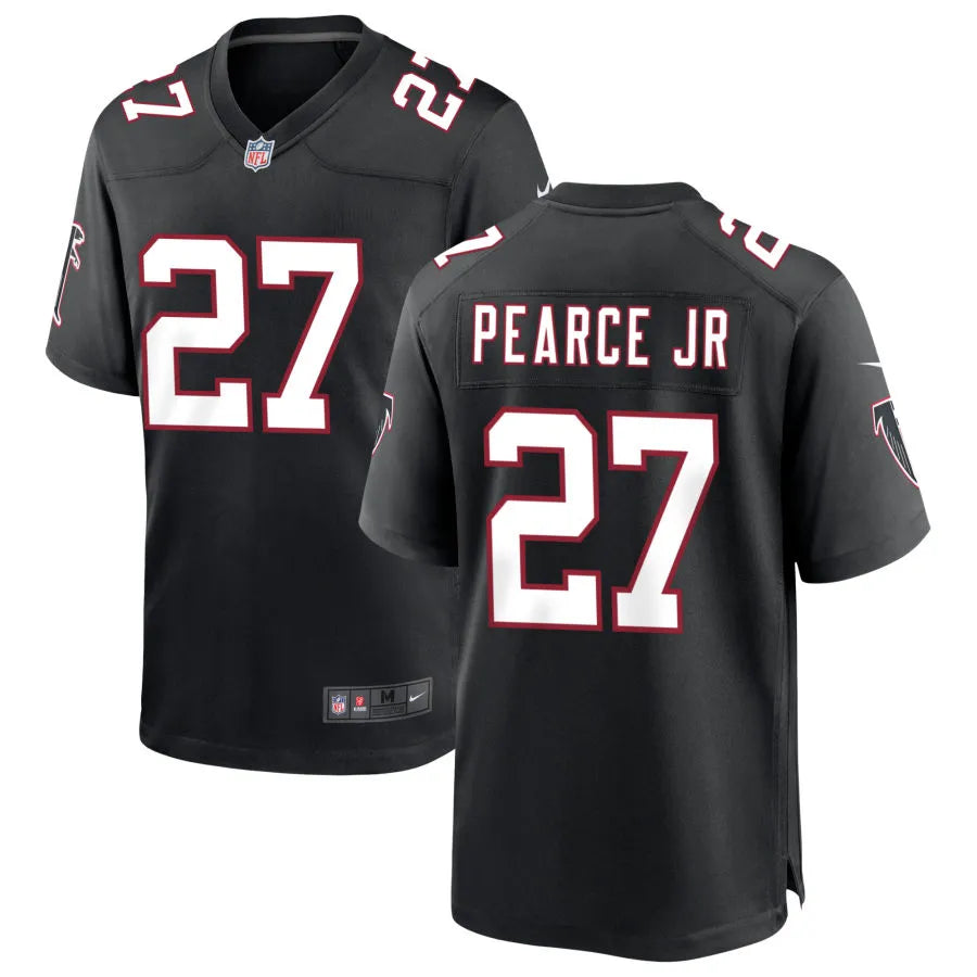 Men’s Atlanta Falcons #27 James Pearce Jr. Nike Black Throwback Limited Jersey