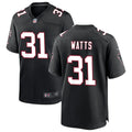Men’s Atlanta Falcons #31 Xavier Watts Nike Black Throwback Limited Jersey