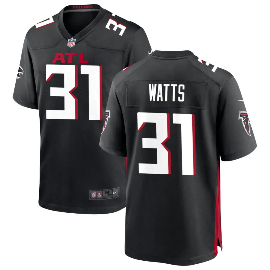 Men’s Atlanta Falcons #31 Xavier Watts Nike Black Vapor F.U.S.E. Limited Jersey