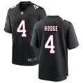Men’s Atlanta Falcons #4 KhaDarel Hodge Nike Black Throwback Limited Jersey