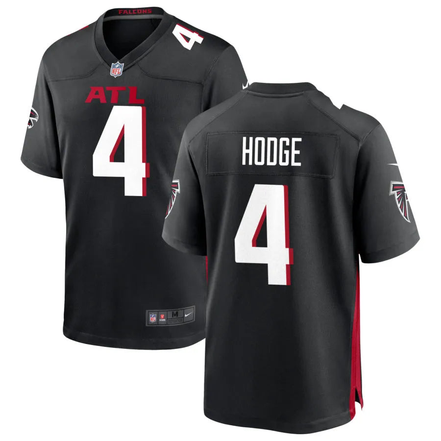 Men’s Atlanta Falcons #4 KhaDarel Hodge Nike Black Vapor Limited Jersey