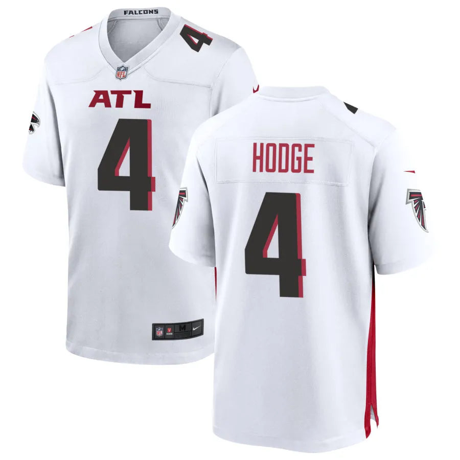 Men’s Atlanta Falcons #4 KhaDarel Hodge Nike White Vapor Limited Jersey