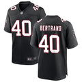 Men’s Atlanta Falcons #40 JD Bertrand Nike Black Throwback Limited Jersey (2)