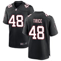 Men’s Atlanta Falcons #48 Bralen Trice Nike Black Throwback Limited Jersey(2)