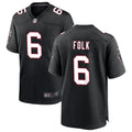 Men’s Atlanta Falcons #6 Nick Folk Nike Black Throwback Vapor F.U.S.E. Limited Jersey
