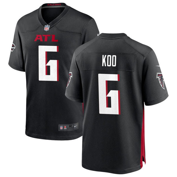 Men’s Atlanta Falcons #6 Younghoe Koo Nike Black Vapor Football Jersey