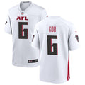 Men’s Atlanta Falcons #6 Younghoe Koo Nike White Vapor Football Jersey