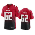 Mens Atlanta Falcons #62 Tommy Togia Nike Red 2nd Alternate Vapor Limited Jersey