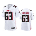 Men’s Atlanta Falcons #63 Chris Lindstrom Nike White Vapor Limited Jersey