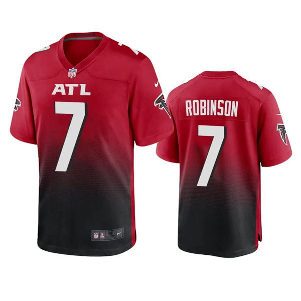 Men’s Atlanta Falcons #7 Bijan Robinson Nike Red 2nd Alternate Vapor Limited Jersey