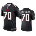 Men’s Atlanta Falcons #70 Jake Matthews Nike Black Vapor Limited Jersey