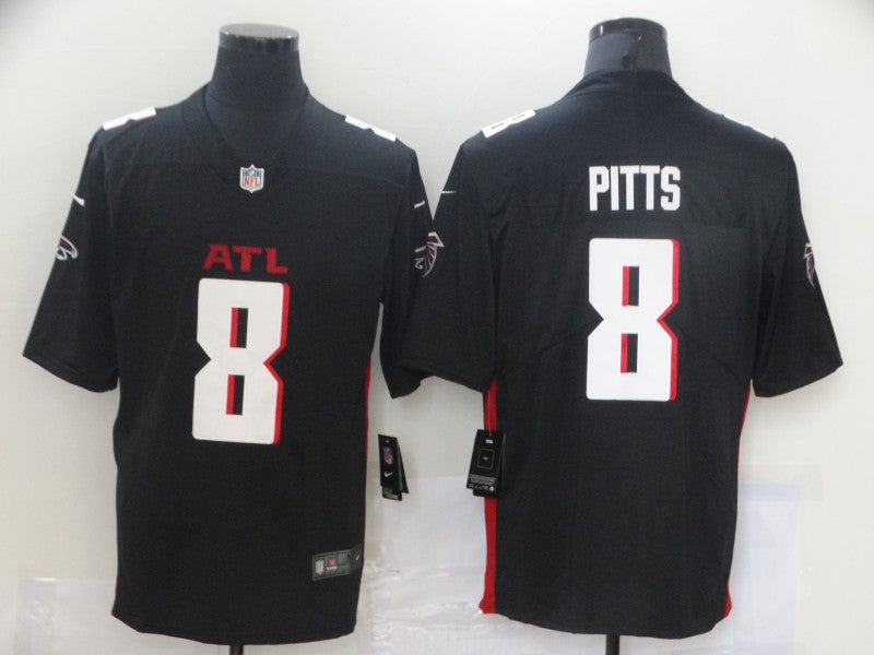 Men’s Atlanta Falcons #8 Kyle Pitts Nike Black Vapor Football Jersey