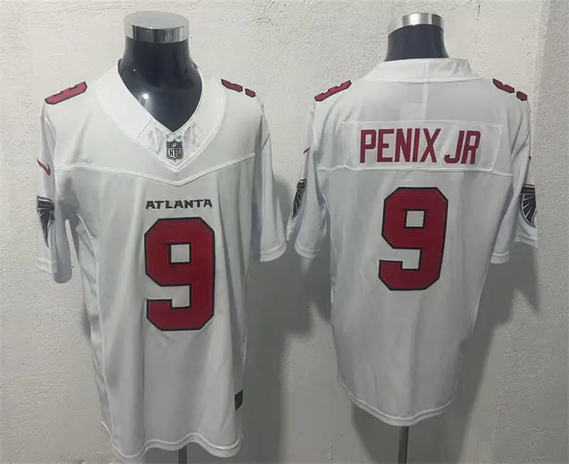 Men’s Atlanta Falcons #9 Michael Penix Jr. Nike 2026 White Vapor F.U.S.E. Limited Jersey