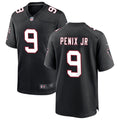 Men’s Atlanta Falcons #9 Michael Penix Jr. Nike Black Throwback Limited Jersey