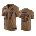 Mens Atlanta Falcons #97 Grady Jarrett Brown 2023 Salute To Service Limited Jersey