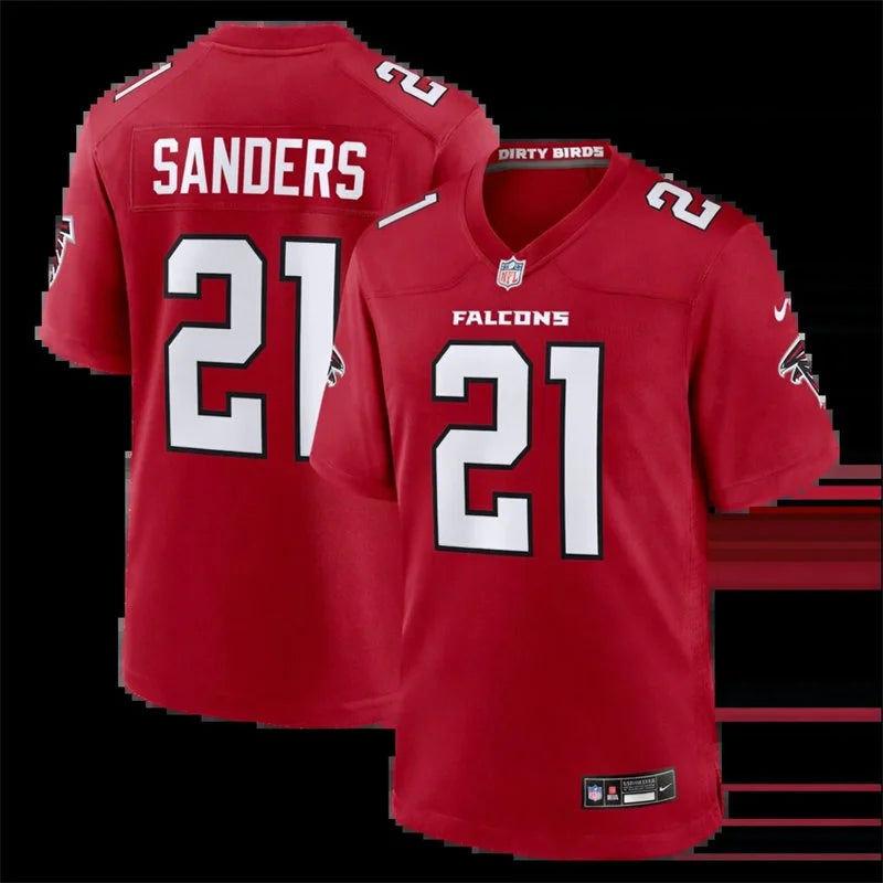 Men’s Atlanta Falcons Retired Player #21 Deion Sanders Nike 2026 Red Alternate Vapor F.U.S.E. Limited Jersey