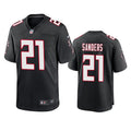 Men’s Atlanta Falcons Retired Player #21 Deion Sanders Nike Black Retro Jersey