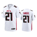 Men’s Atlanta Falcons Retired Player #21 Deion Sanders Nike White Vapor Limited Jersey