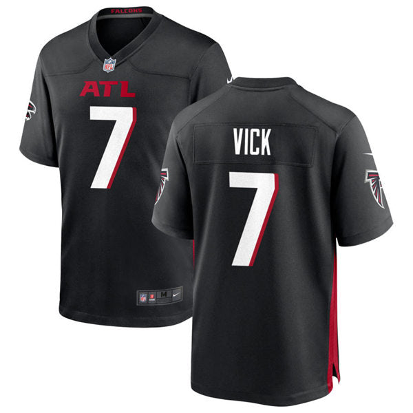 Men’s Atlanta Falcons Retired Player #7 Michael Vick Nike Black Vapor Limited Jersey