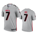 Men’s Atlanta Falcons Retired Player #7 Michael Vick Nike Grey Inverted Legend Jersey