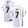 Men’s Atlanta Falcons Retired Player #7 Michael Vick Nike White Vapor Limited Jersey