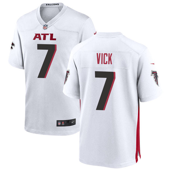 Men’s Atlanta Falcons Retired Player #7 Michael Vick Nike White Vapor Limited Jersey