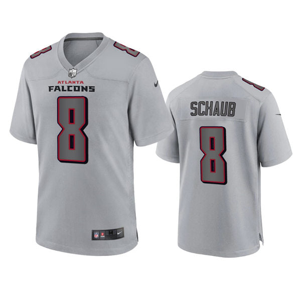 Men’s Atlanta Falcons Retired Player #8 Matt Schaub Nike Atmosphere Fashion Game Jersey – Gray