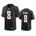 Men’s Atlanta Falcons Retired Player #8 Matt Schaub Nike Black Retro Jersey