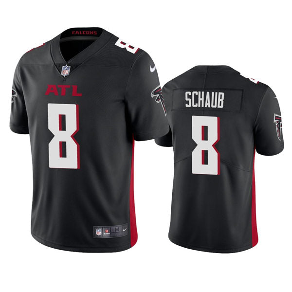 Men’s Atlanta Falcons Retired Player #8 Matt Schaub Nike Black Vapor Limited Jersey