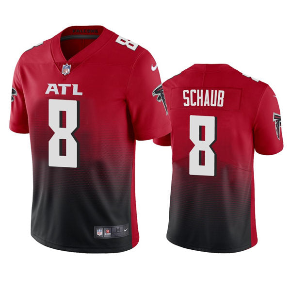 Men’s Atlanta Falcons Retired Player #8 Matt Schaub Nike Red 2nd Alternate Vapor Limited Jersey