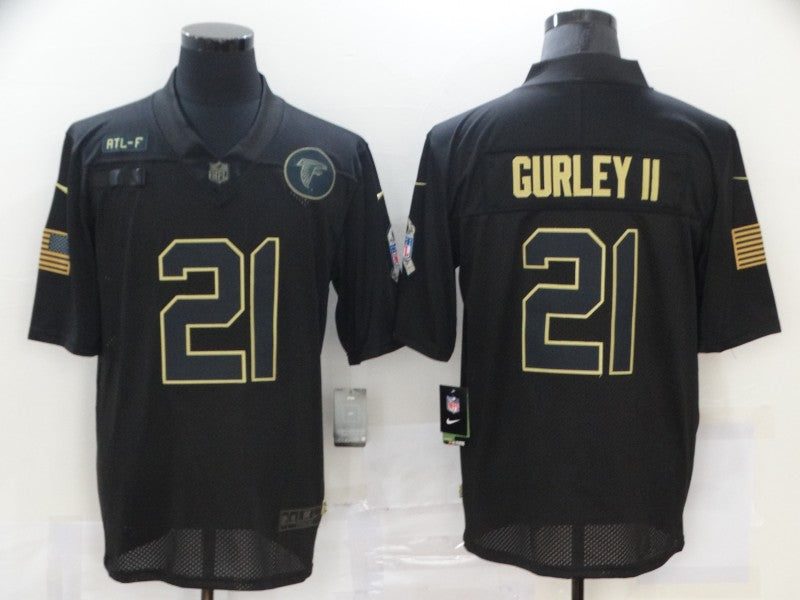 Men’s Atlanta Falcons Todd Gurley II #21 Black Jersey