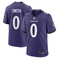 Men’s Baltimore Ravens #0 Roquan Smith Nike 2026 Next Flight Purple Vapor F.U.S.E Limited Jersey