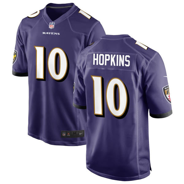 Men’s Baltimore Ravens #10 DeAndre Hopkins Nike Purple Vapor Limited Player Jersey