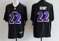 Men’s Baltimore Ravens #22 Derrick Henry Nike Fashion Jersey – Carbon Black