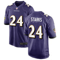 Men’s Baltimore Ravens #24 Malaki Starks Nike Purple Vapor F.U.S.E Limited Jersey