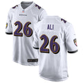 Men’s Baltimore Ravens #26 Rasheen Ali Nike White Vapor Limited Player Jersey