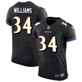 Mens Baltimore Ravens #34 Ty’Son Williams Nike Black Alternate Vapor Limited Player Jersey