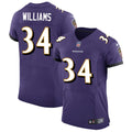 Mens Baltimore Ravens #34 Ty’Son Williams Nike Purple Vapor Limited Player Jersey