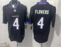 Men’s Baltimore Ravens #4 Zay Flowers Nike 2026 Next Flight Black Alternate Vapor F.U.S.E Limited Jersey