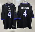 Men’s Baltimore Ravens #4 Zay Flowers Nike 2026 Next Flight Purple Vapor F.U.S.E Limited Jersey