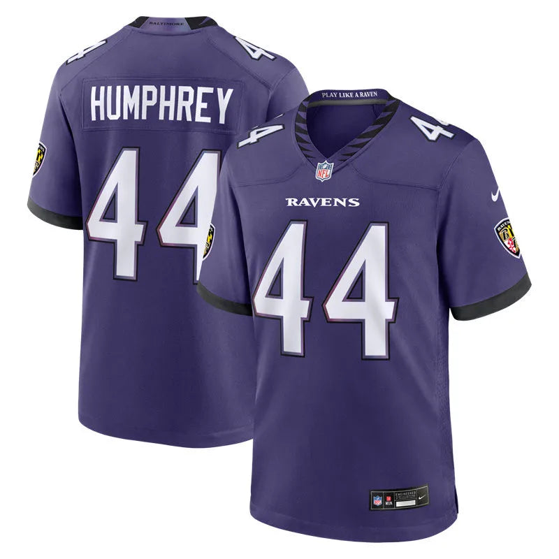 Men’s Baltimore Ravens #44 Marlon Humphrey Nike 2026 Next Flight Purple Vapor F.U.S.E Limited Jersey